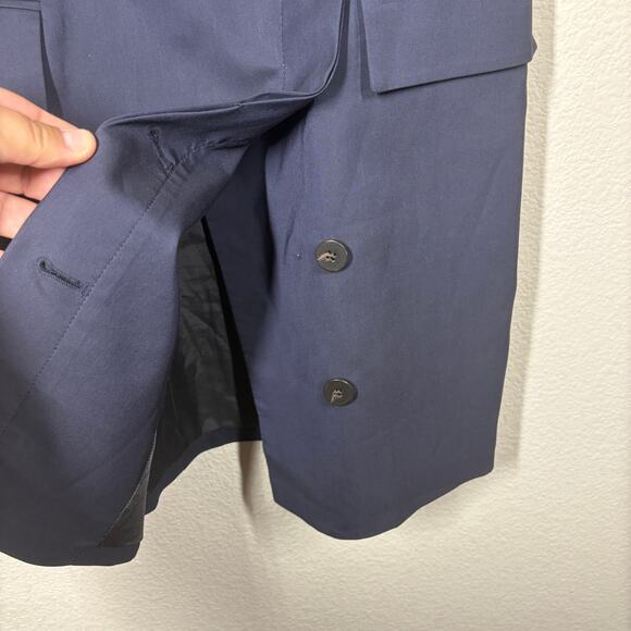 ALC Womens 6 Jocelyn Tailored Mini Dress Maritime Navy Blue Collar Sleeveless - Picture 5 of 9